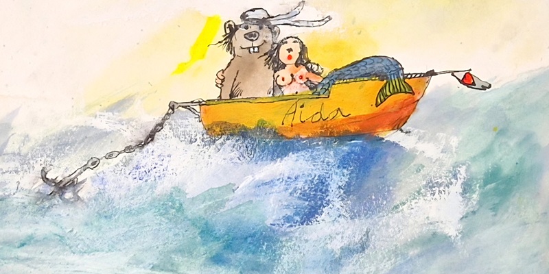 "Der Bär und die Meerjungfrau auf der Aida" von Janosch