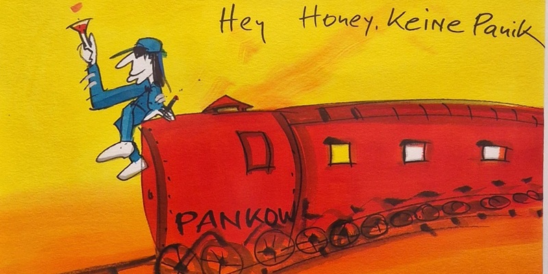 "Hey Honey, keine Panik (Sonderzug nach Pankow)"  UNIKAT von Udo Lindenberg